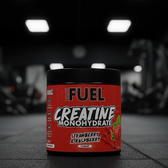 فیول کراتین مونوهیدرات طعم توت فرنگی 300 گرم (طرح جدید)